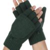 Convertible Mittens Fingerless Gloves Knit Thermal Touchscreen