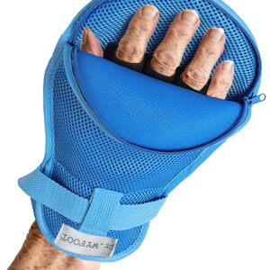 Dementia Safety Mitts Breathable Washable Blue 2 Pcs