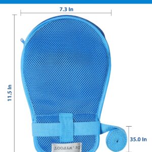 Dementia Safety Mitts Breathable Washable Blue 2 Pcs - Image 6