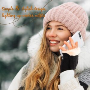 Winter Fingerless Gloves Thermal Knit Touchscreen - Image 7