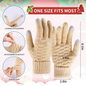 Winter Gloves 4 Pairs Touchscreen Knit Acrylic - Image 3