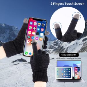 Winter Gloves 4 Pairs Touchscreen Knit Acrylic - Image 4