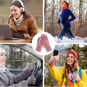 Winter Gloves 4 Pairs Touchscreen Knit Acrylic - Image 7