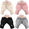 Winter Gloves Fingerless Alpaca Wool Women