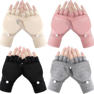Winter Gloves Fingerless Alpaca Wool Women