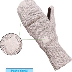 Winter Knitted Fingerless Gloves Wool Warm - Image 7