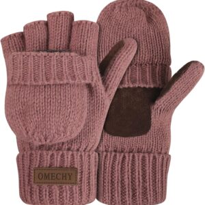 Winter Knitted Fingerless Gloves Wool Warm - Image 9