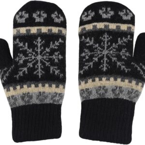 Winter Mittens Gloves Knit Thermal Lining - Image 7