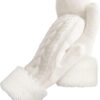 Winter Warm Mittens Knitted Thick Soft Lining Women